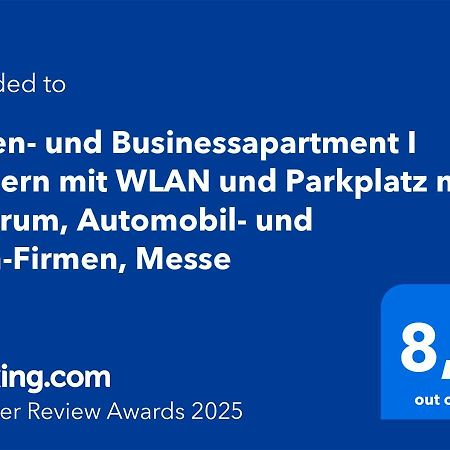 Ferien- Und Businessapartment I Modern Mit Wlan Und Parkplatz Nahe Zentrum, Automobil- Und Tech-Firmen, Messe 레닝겐 외부 사진