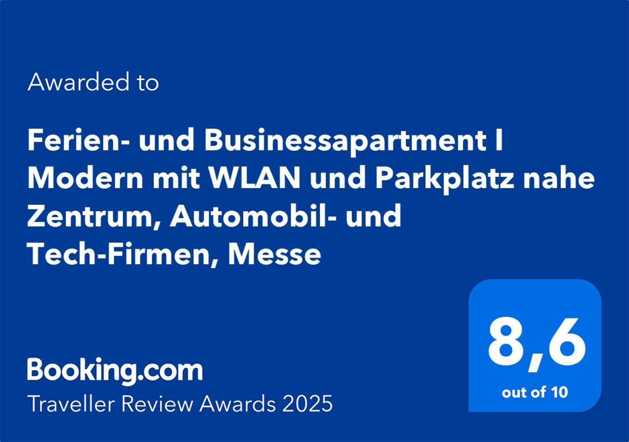 Ferien- Und Businessapartment I Modern Mit Wlan Und Parkplatz Nahe Zentrum, Automobil- Und Tech-Firmen, Messe 레닝겐 외부 사진